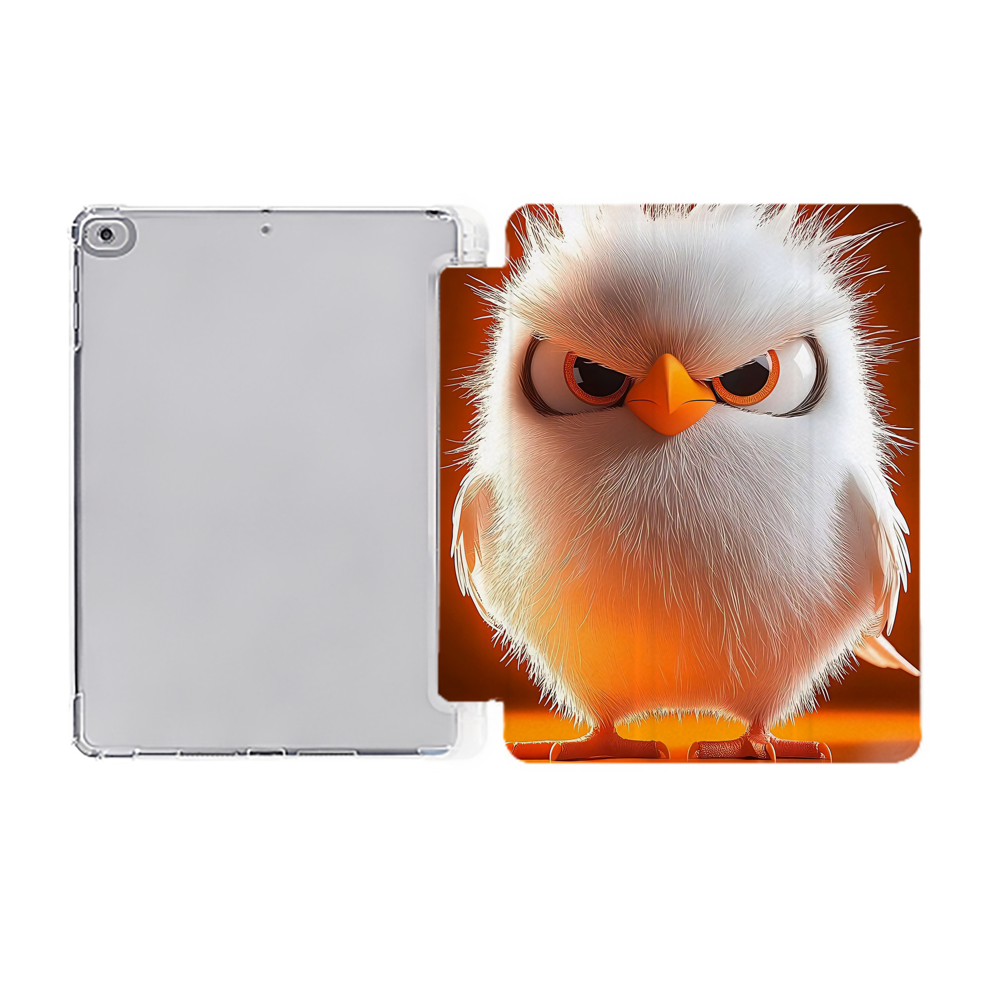 （画像用） Angry Birds アングリーバード IPad ケース ペン収納付き 三つ折りスタンド PUレザー×シリコン 対応機種9.5/10.5/10.9インチ